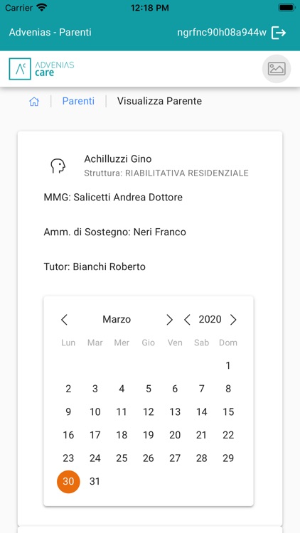 Advenias Care Portale Parenti