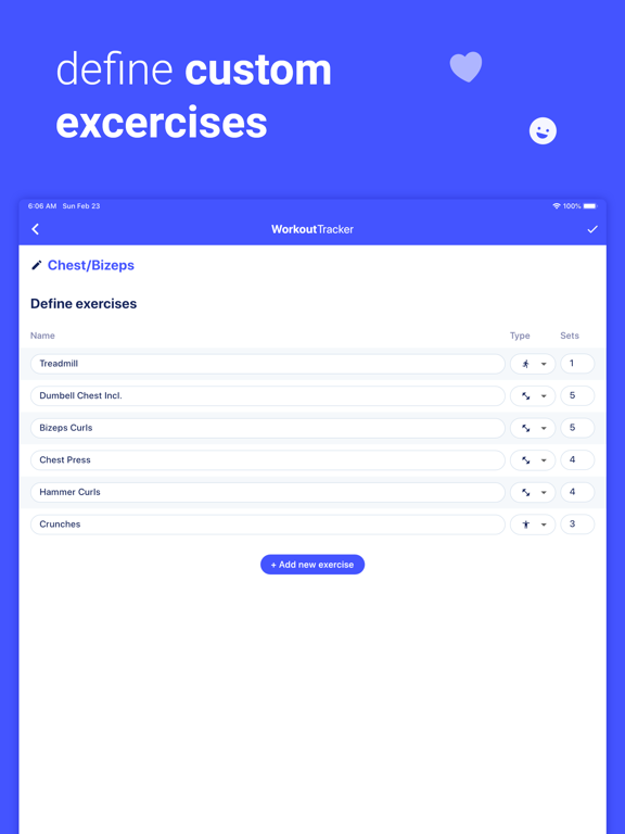Screenshot #5 pour WorkoutTracker – Fitness Log