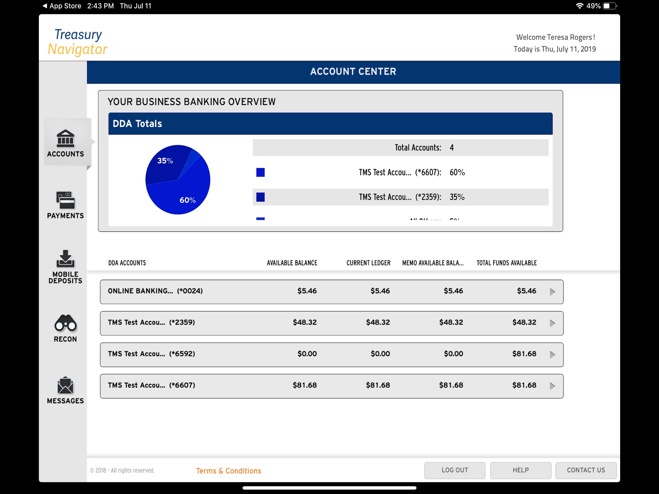 Treasury Navigator Mobile