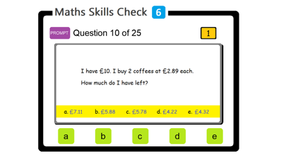 PAM Maths Skills Check 6 screenshot 3