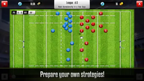 Rugby Manager : Be a manager