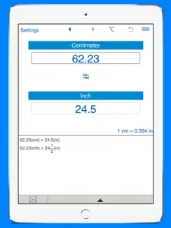 Inches to / from cm converter iPad image 2
