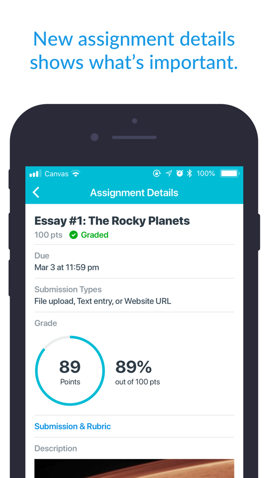 #6. Canvas Student (iOS) Podle: Instructure Inc.