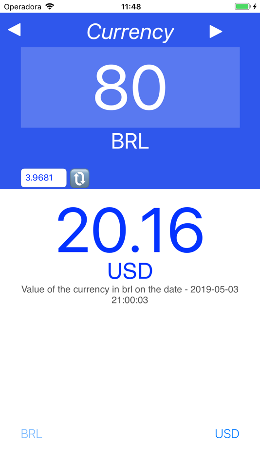 BRL to USD measures - 3.0 - (iOS)
