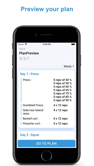 Your Workout Plan screenshot 2