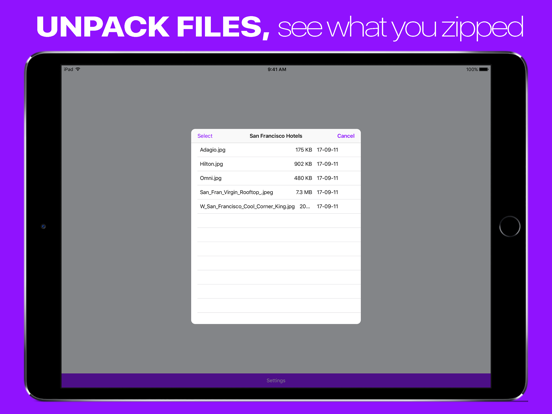 Screenshot #6 pour Compress Files with Zipped