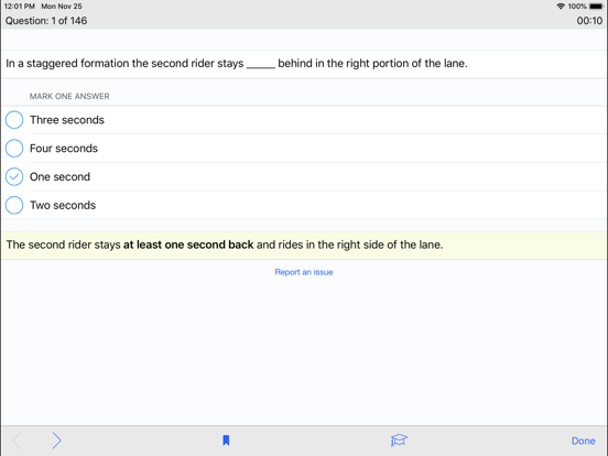 Motorcycle Test Prep iPad screenshot 4 - Education app