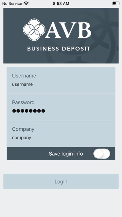 AVB Bank - Business Deposit Screenshot