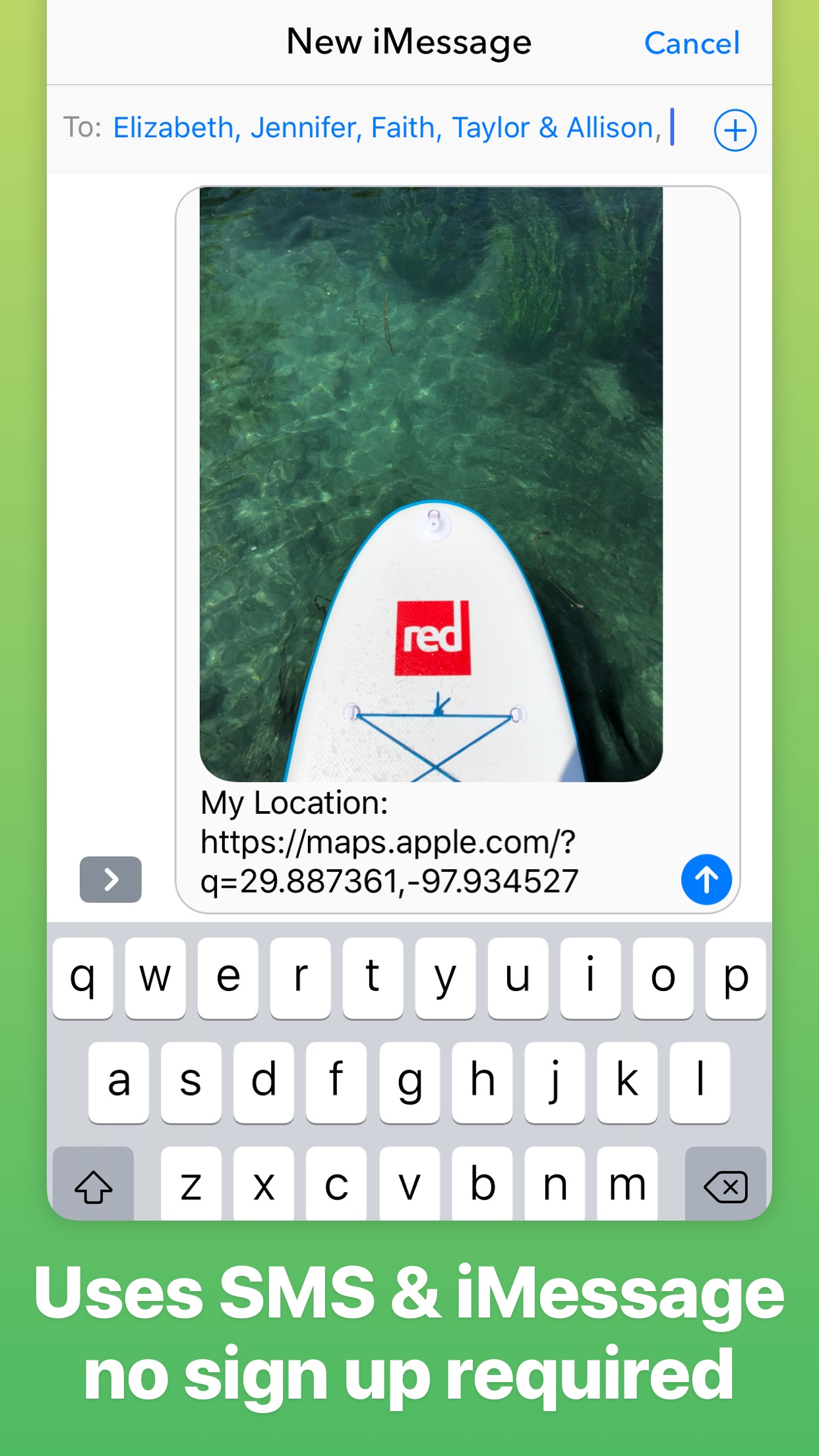 Screenshot do app Group Text+
