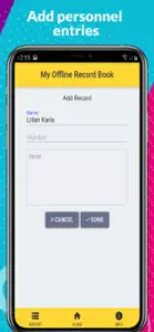 Offline Record Book screenshot #2 for iPhone