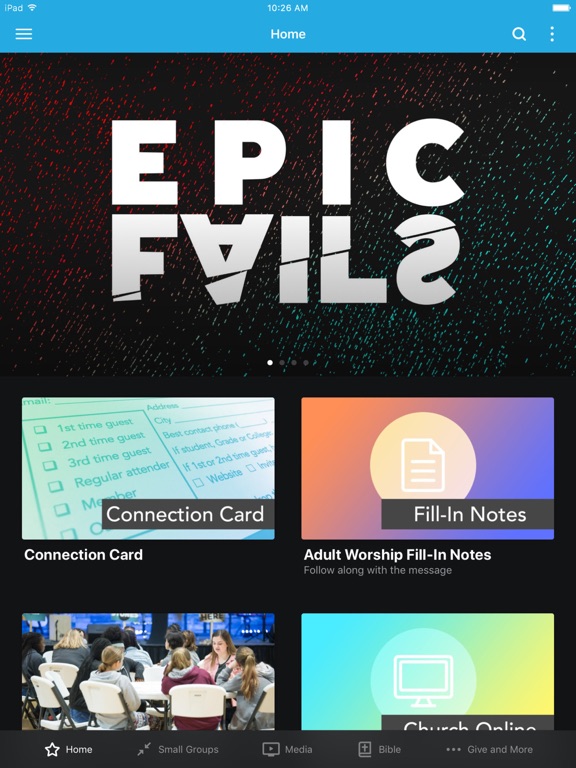 Parkway Fellowship iPad screenshot 1 - Lifestyle app