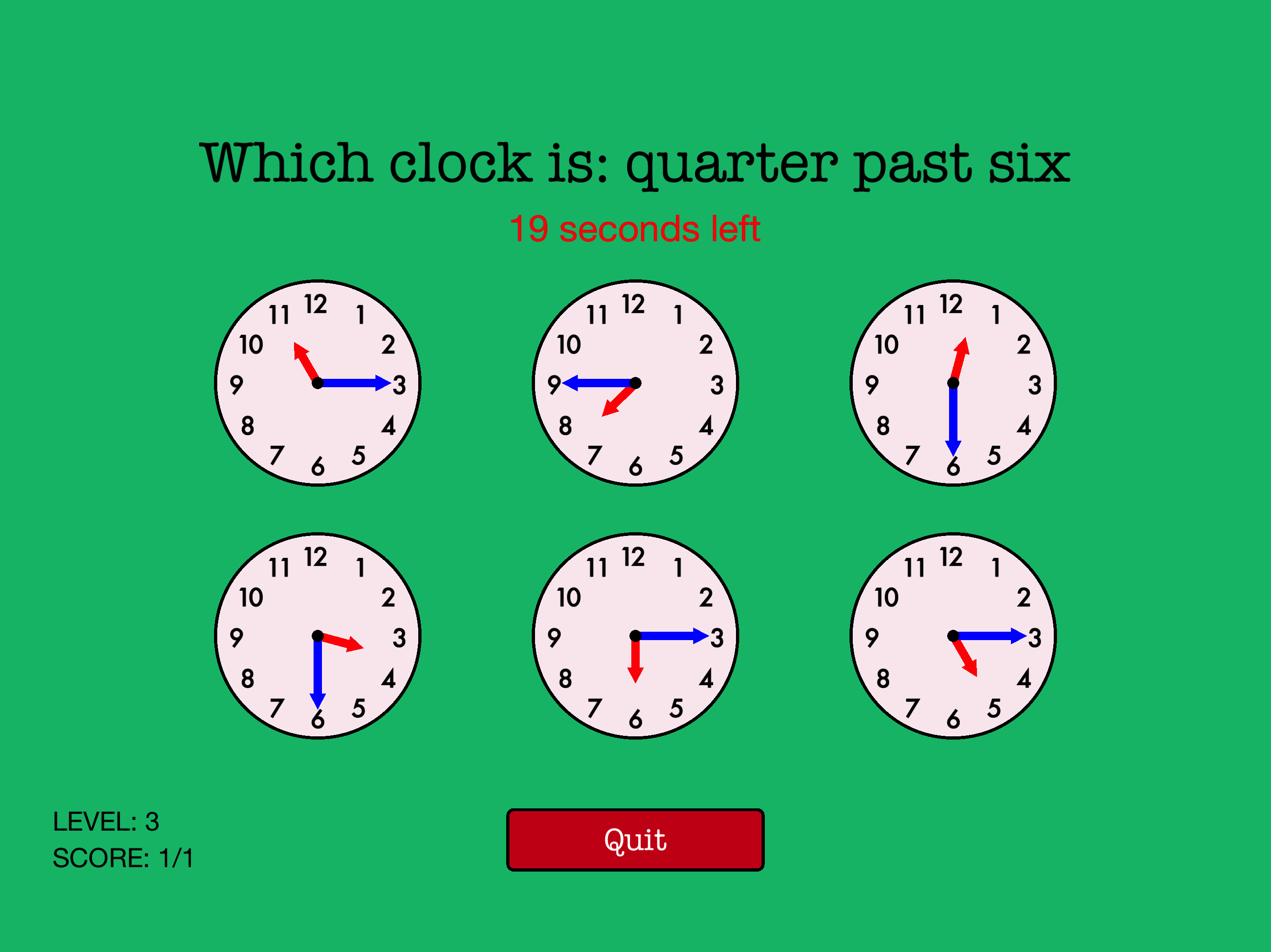 Quick Strike Clocks