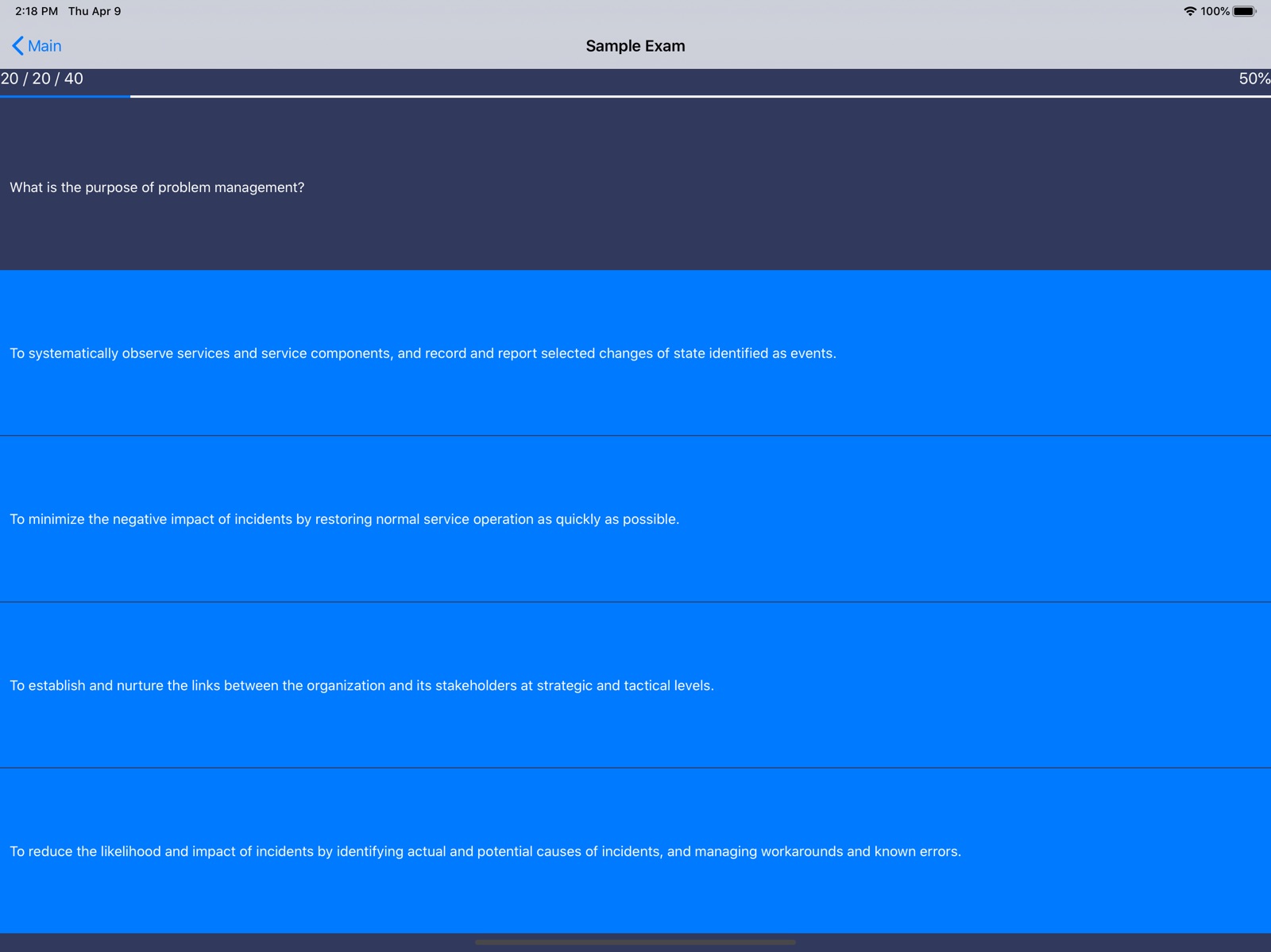 ITIL® 4 Foundation Exam Prep ipad screenshot 4