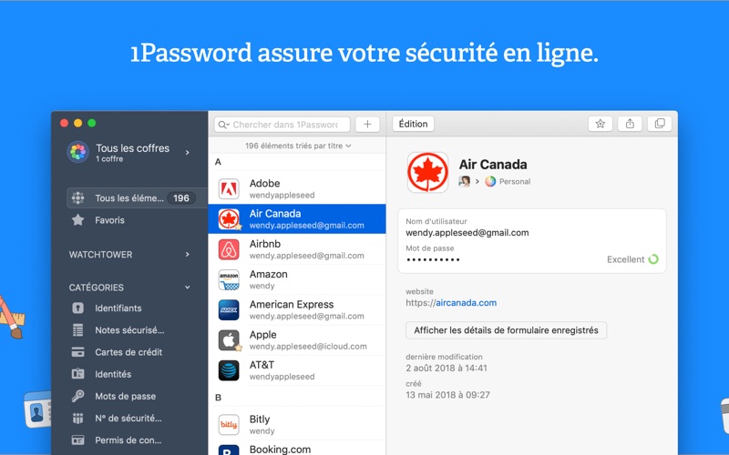 Screenshot #1 pour 1Password 7 - Password Manager