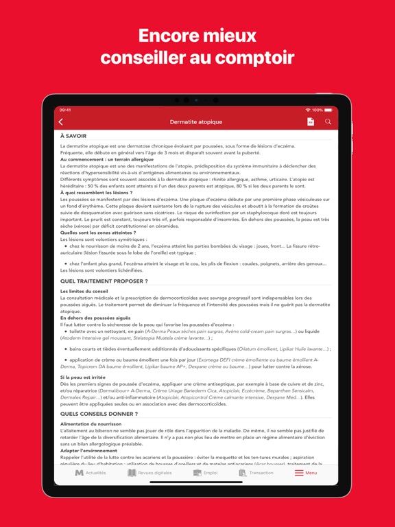 Le Moniteur des pharmacies.fr iPad screenshot 5 - Medical app