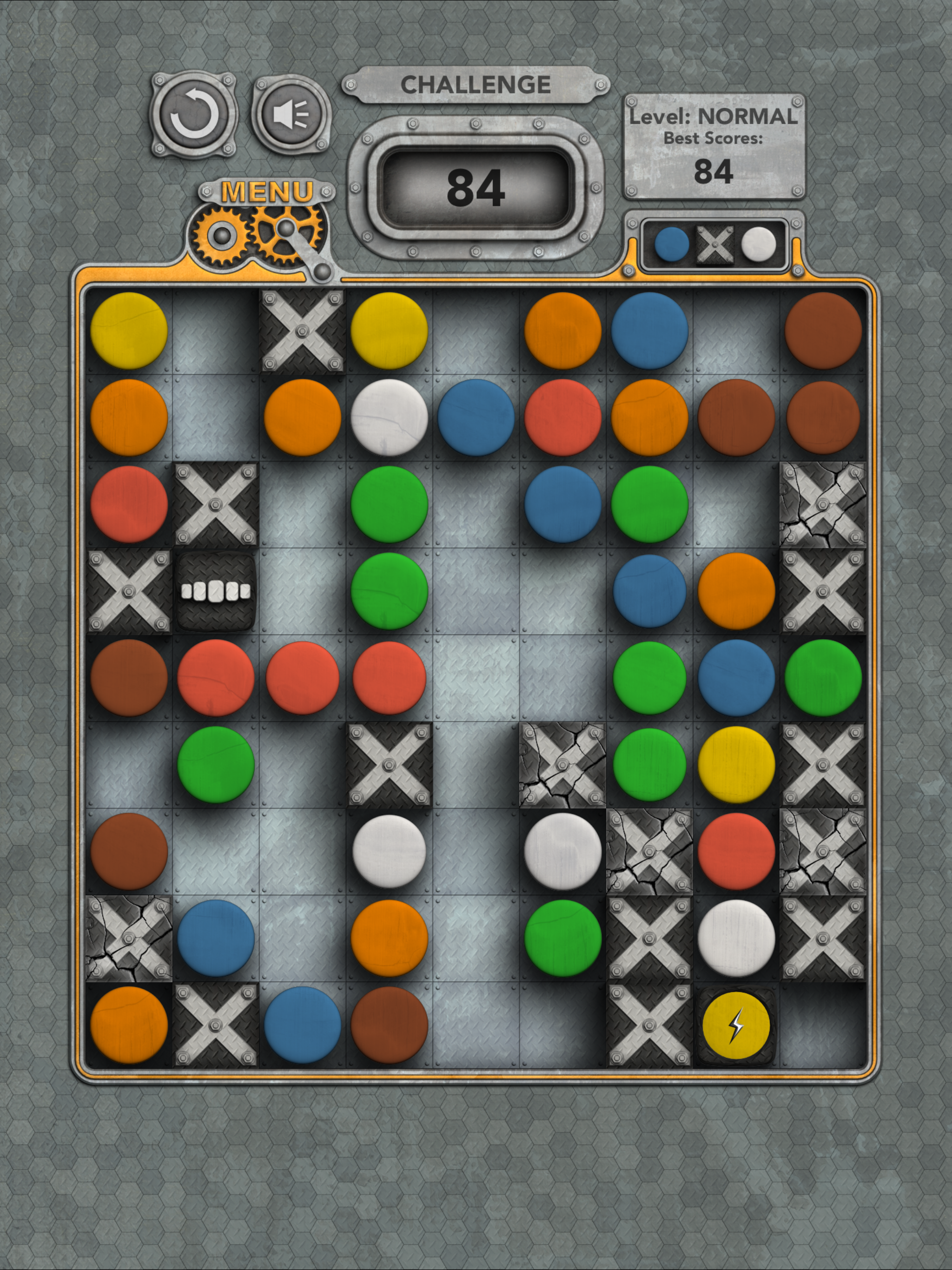 Lines QB, 5 balls in a line