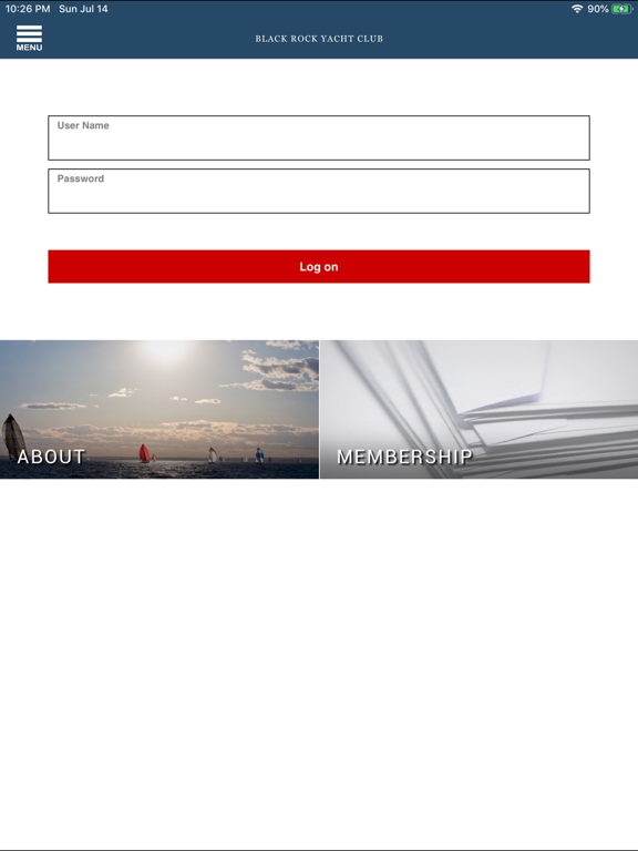 Black Rock Yacht Club iPad screenshot 1 - Lifestyle app