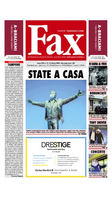 Fax Settimanale Screenshot