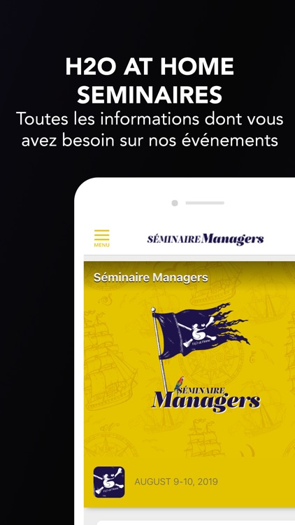 H2O AT HOME SEMINAIRES