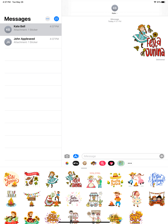 Screenshot #4 pour Festa Junina Festival Stickers