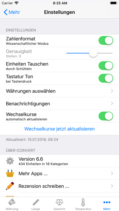 Einheiten & Kurse umrechnen screenshot 7