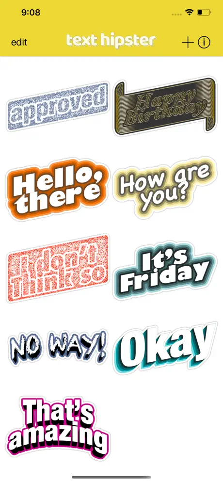 text hipster