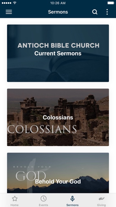 Antioch Bible Church Screenshot