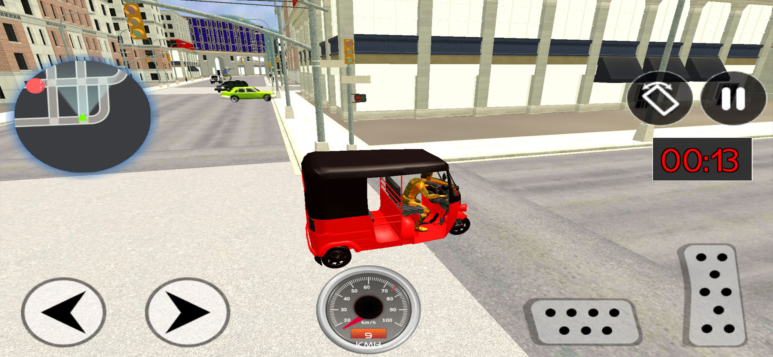 Tuk Tuk Rickshaw Driving
