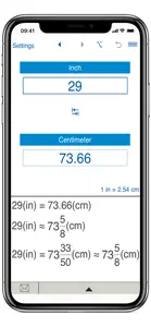 Inches to / from cm converter screenshot #3 for iPhone