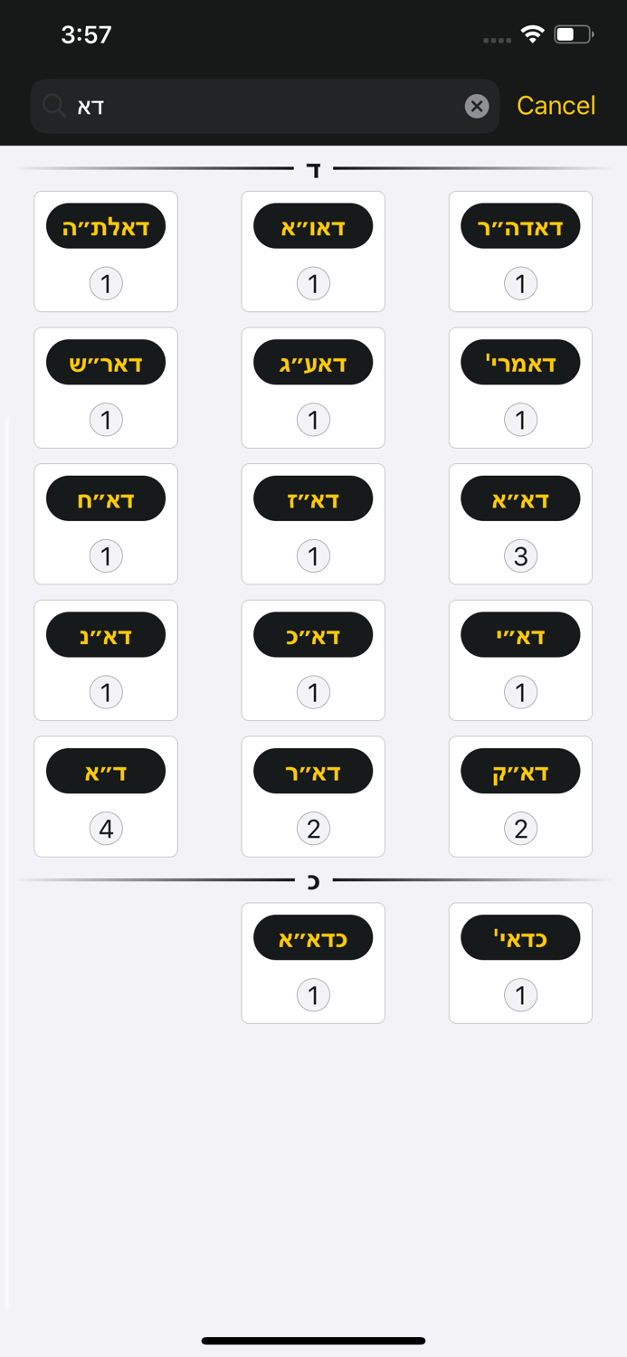 Rashei Tevot - ראשי תיבות