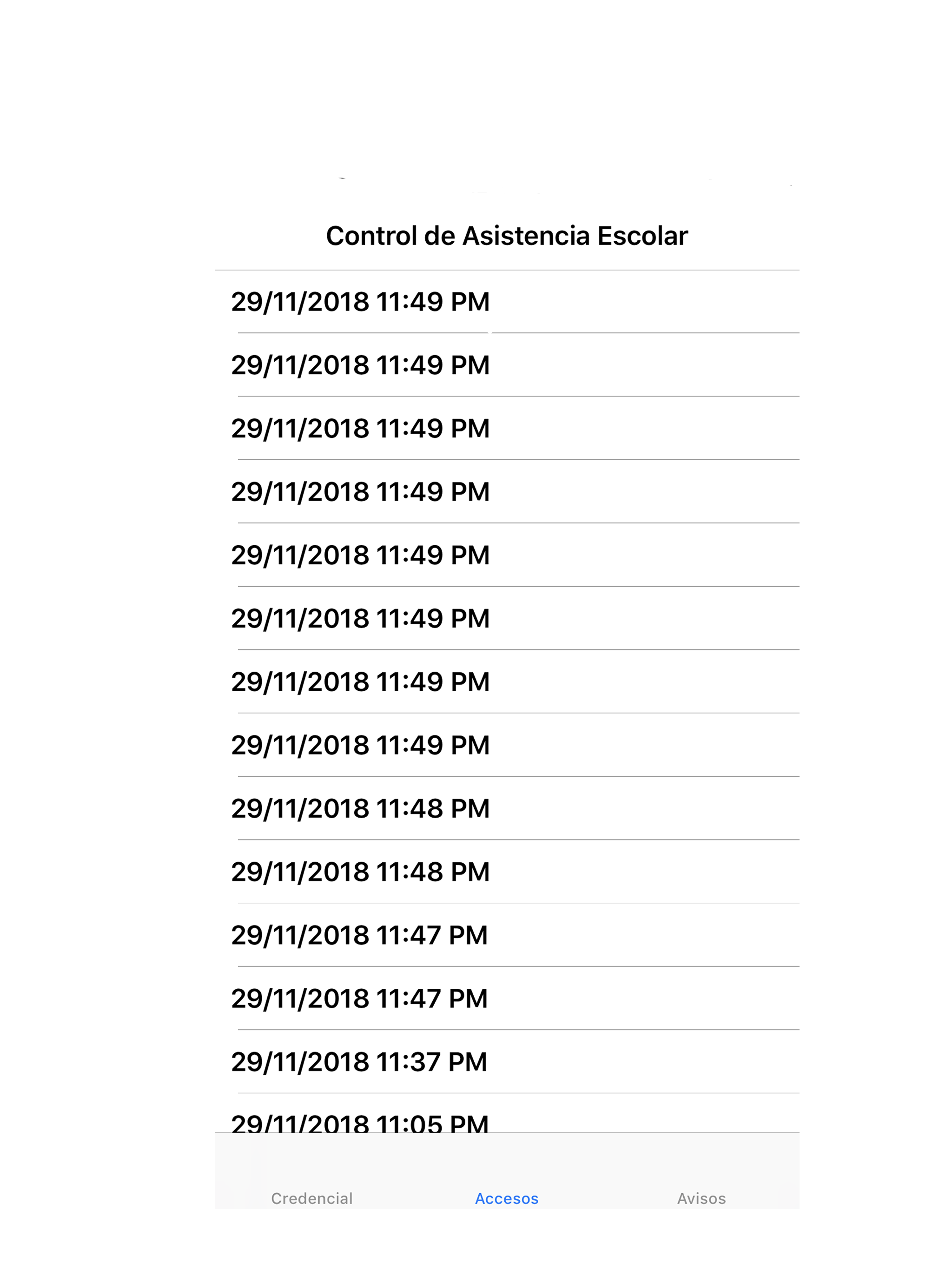 Control de Asistencia Escolar screenshot 5