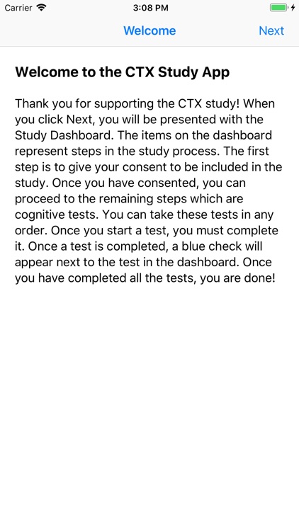 Parabon CTX Study App