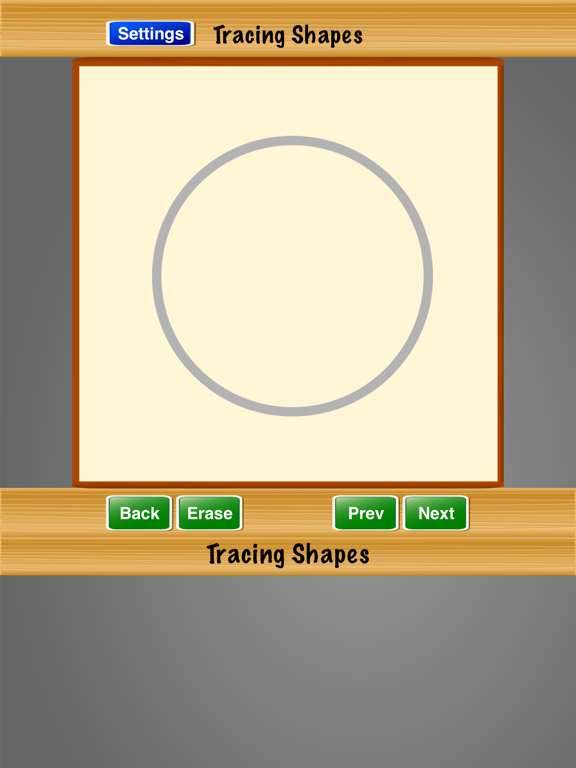 Tracing Shapes iPad screenshot