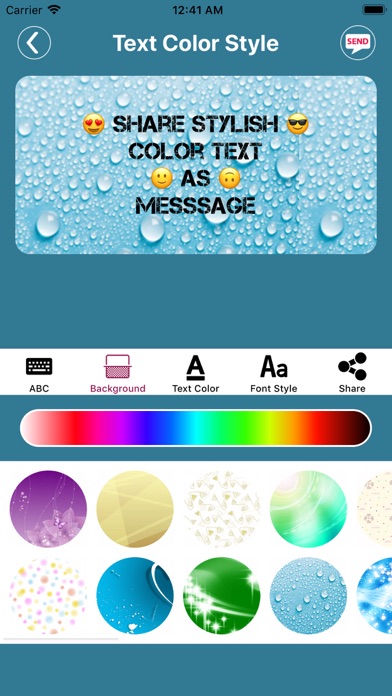 Screenshot #2 pour Color Text Message & Emoji Art