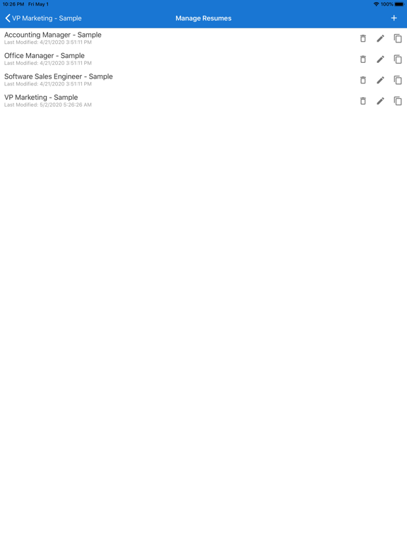 Got Resume Builder iPad screenshot 10 - Business app