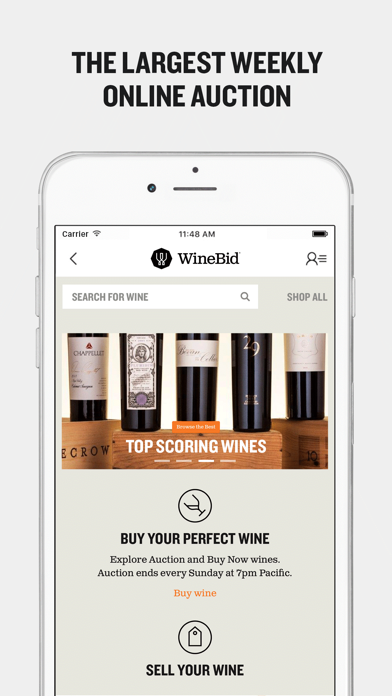 WineBid Screenshot