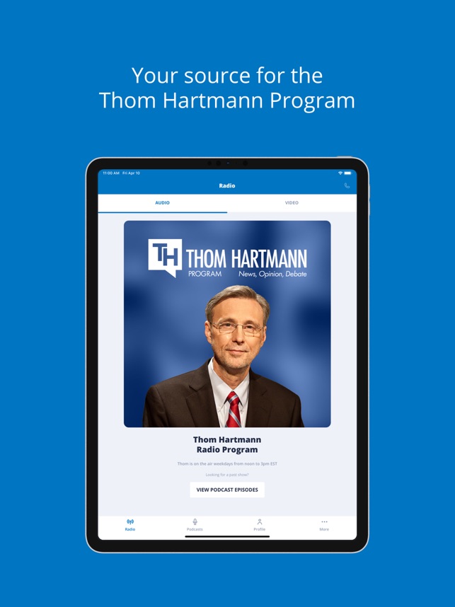 Thom Hartmann on the App Store