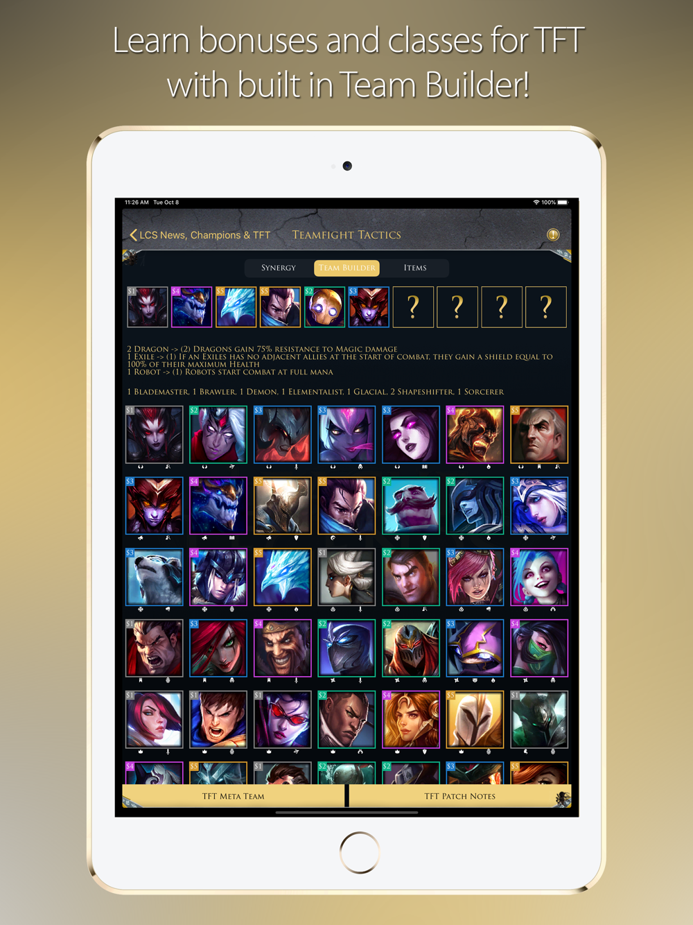 TFT LCS for League of Legends Free Download App for iPhone - STEPrimo.com