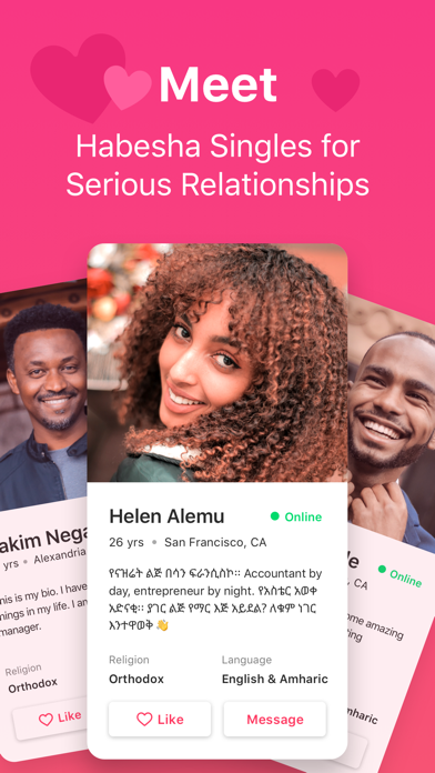Kum Neger - Habesha Dating Screenshot