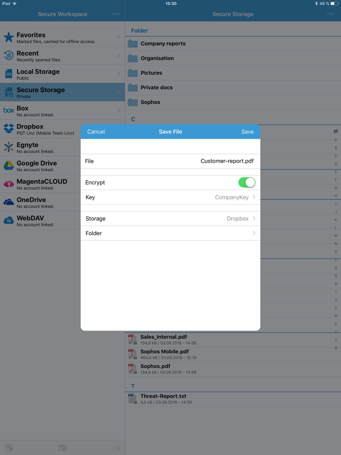 Sophos Secure Workspace