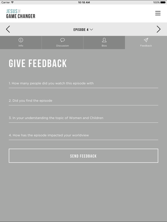 Jesus The Game Changer iPad screenshot 4 - Education app