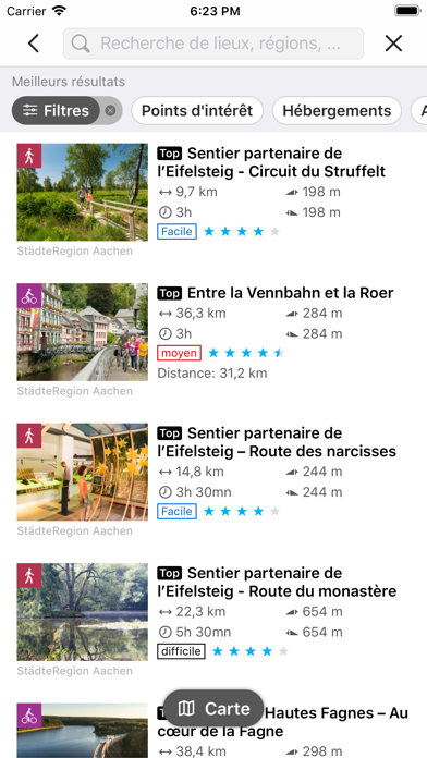 Screenshot #2 pour EUREGIO RandonnéesFrontalières