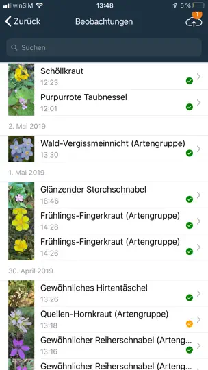 Screenshot von Flora Capture auf dem iPhone 6