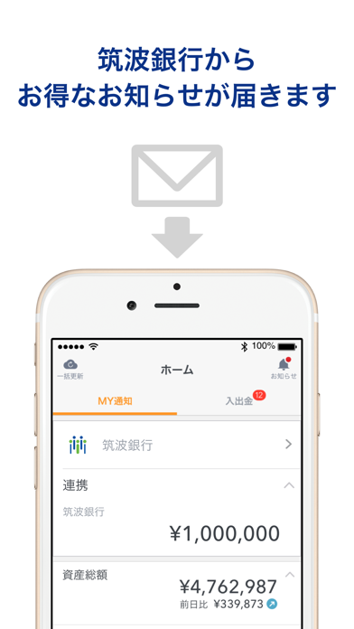 マネーフォワード for 筑波銀行 のスクリーンショット