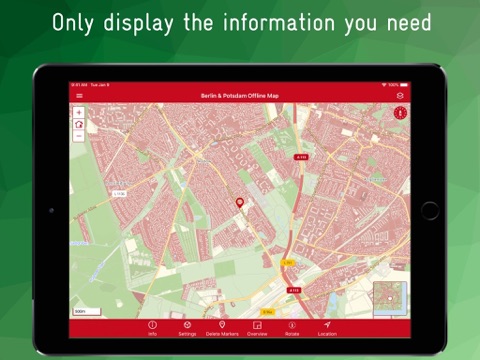 Berlin & Potsdam Offline Map - náhled