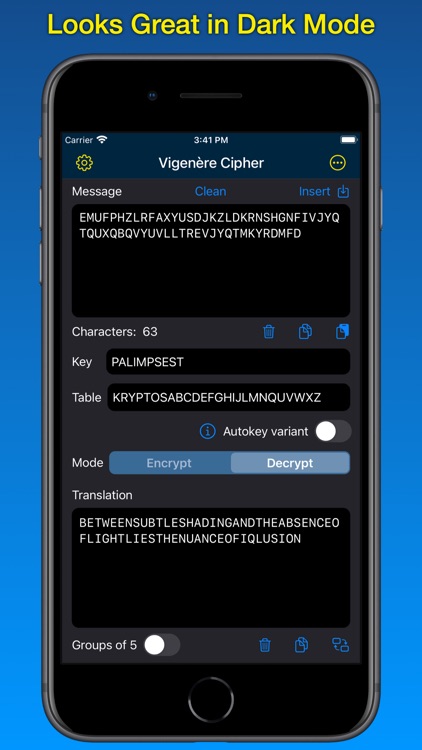 Kryptos Tools - Vigenère screenshot-4
