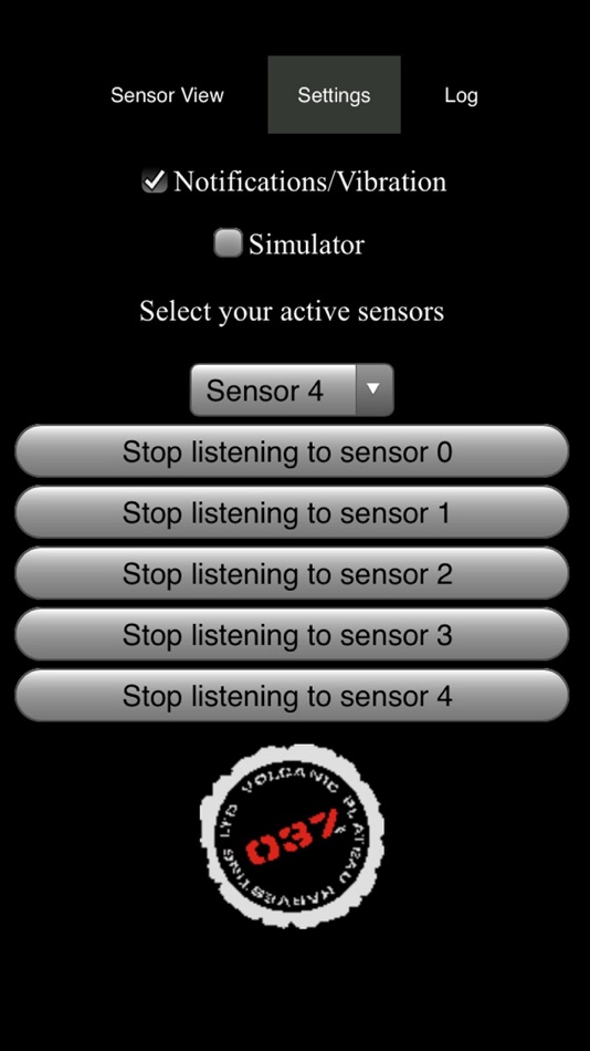 #2. sensorView (iOS) Podle: VOLCANIC PLATEAU HARVESTING LTD