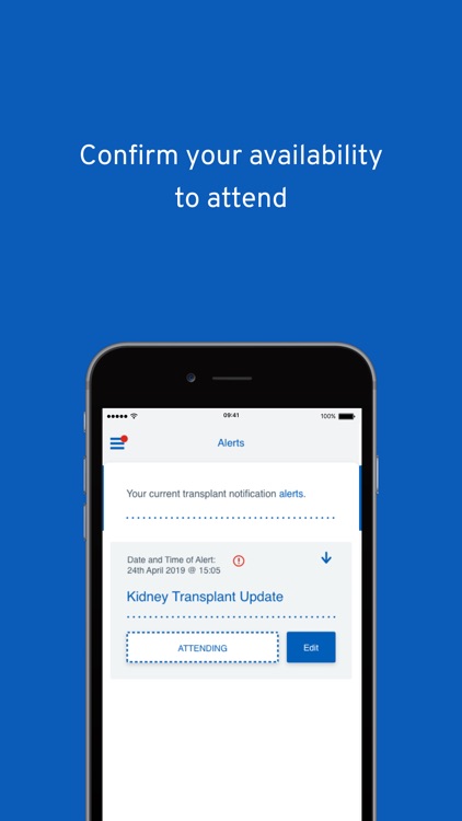 Transplant Alert App
