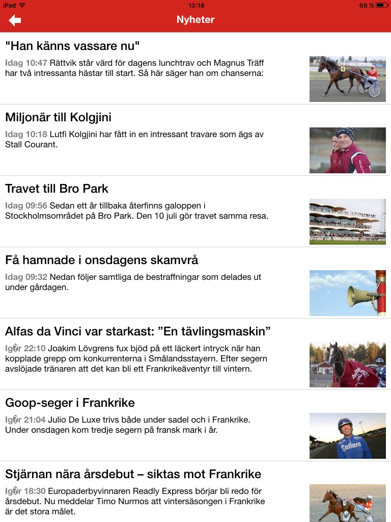 Travronden Bevakning screenshot 2