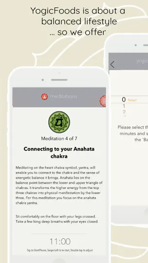 Captura de pantalla de Yogicfoods - Global Recipes en iPhone 8